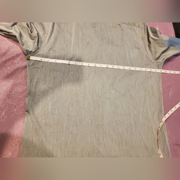 Lucky Brand Grey Long Sleeve Button Front Dress Shirt Men's Size Medium - Picture 6 of 14